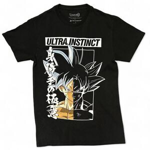 Dragon Ball Super Goku Ultra Instinct Shirt Mens Small S Black Toei Anime Manga